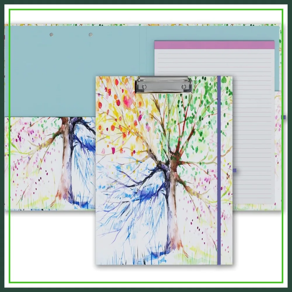 A5 Clipboard Folio with Refillable Notepad & Storage Pocket for Office, Foldable Design
A5 Clipboard Folio with Refillable Notepad & Storage Pocket for Office, Foldable Design