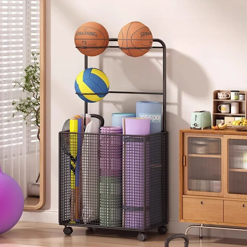 Multifunctional Basketball Storage Rack Fitness Equipment Organizer Movable Yoga Mat Storage Bin Badminton Racket Dumbbell Rack
Multifunctional Basketball Storage Rack Fitness Equipment Organizer Movable Yoga Mat Storage Bin Badminton Racket Dumbbell Rack