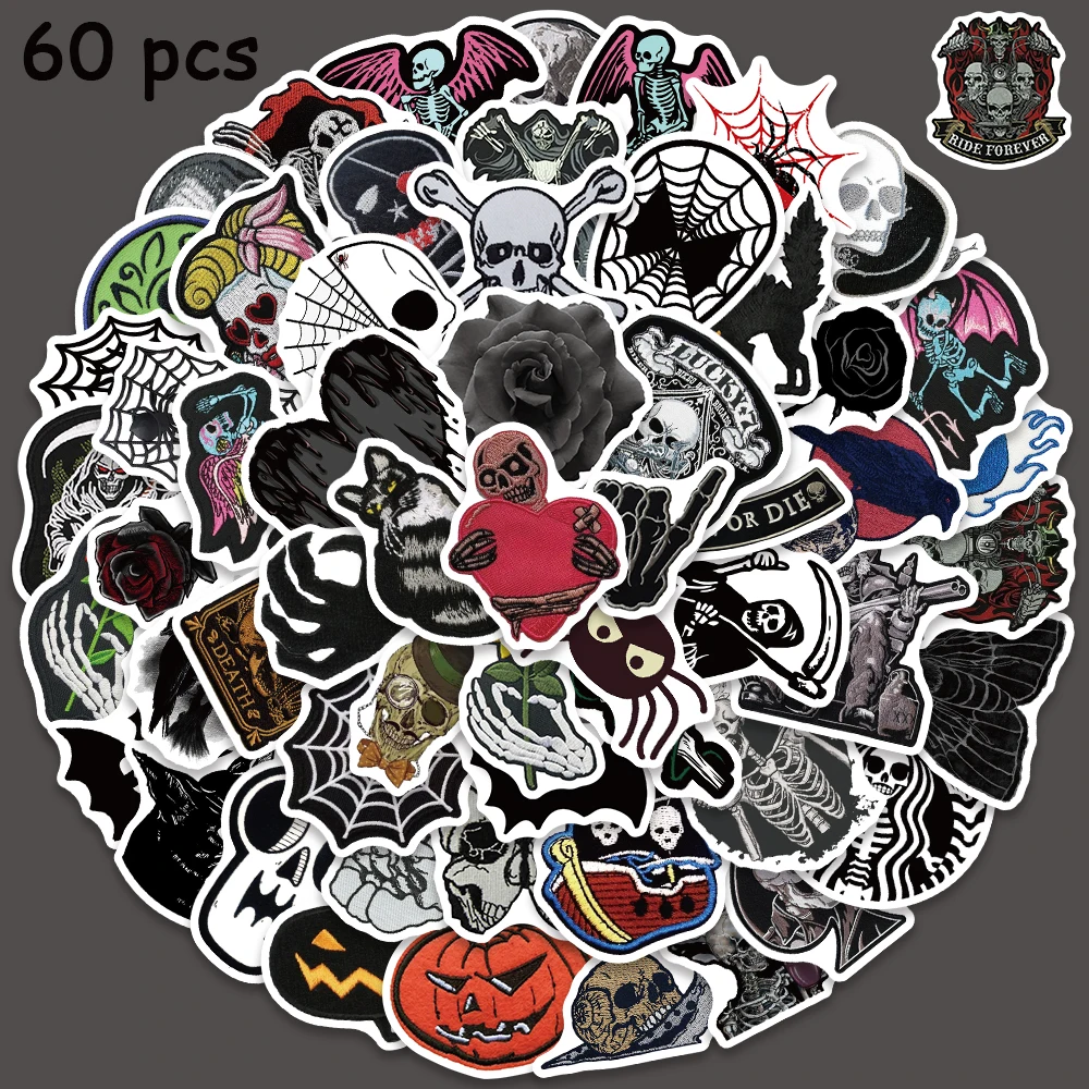 60pcs Terrible Skeleton Spider Web Stickers Diablo Series Decals For Laptop Luggage Scrapbook Notebook Fridge Room Stickers
60pcs Terrible Skeleton Spider Web Stickers Diablo Series Decals For Laptop Luggage Scrapbook Notebook Fridge Room Stickers