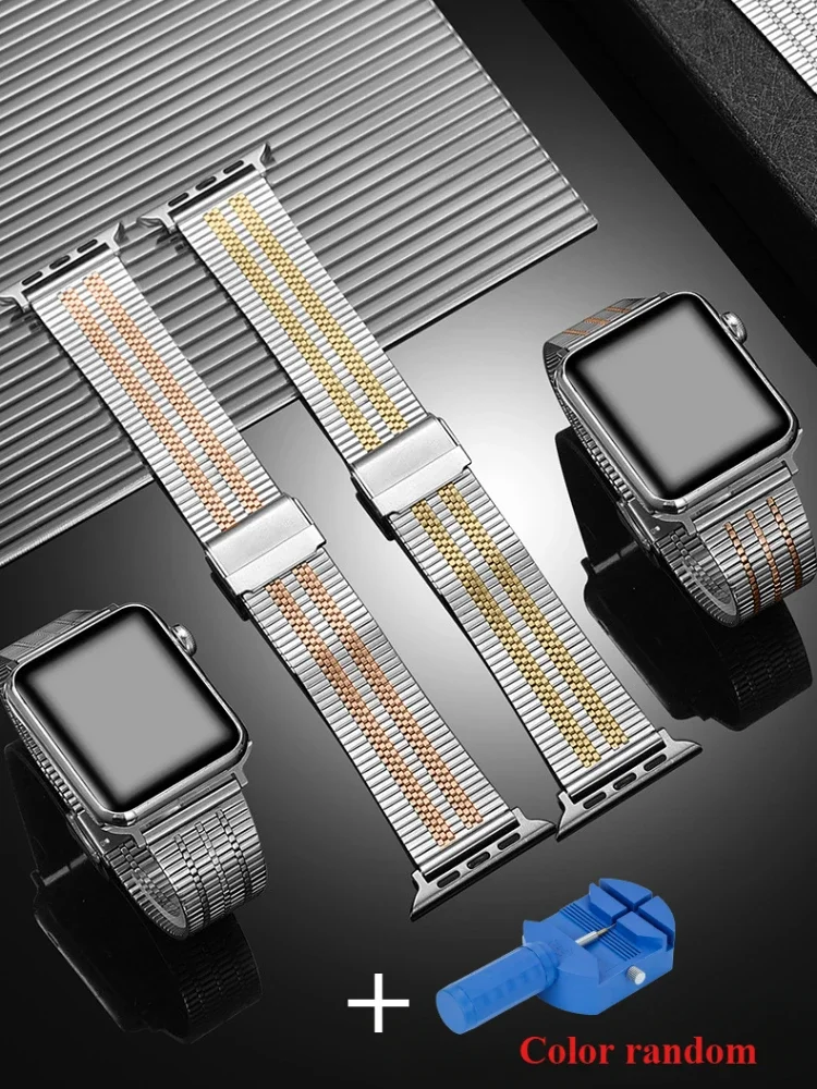 Fashion Bussiness Watchband for Apple Watch 9 8 7 6 5 4 3 2 1 Strap Accessories Stainless Steel 45mm 44mm 42mm 41mm 40mm 38mm
Fashion Bussiness Watchband for Apple Watch 9 8 7 6 5 4 3 2 1 Strap Accessories Stainless Steel 45mm 44mm 42mm 41mm 40mm 38mm