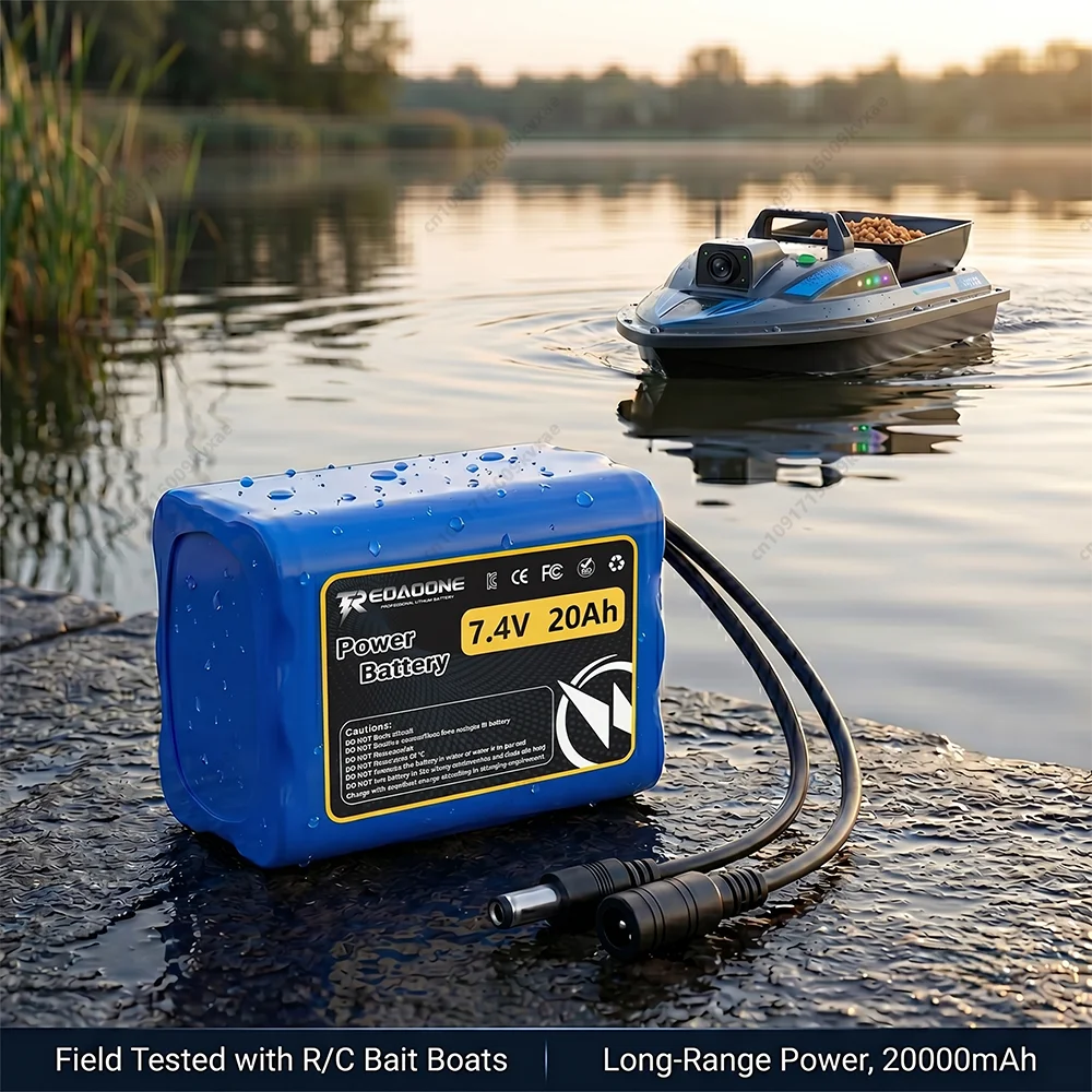 7.4V 20000mAh Battery for T188 T888 V007 H18 RC Fishing Bait Boat Spare Parts Upgrade Large Capacity Li-ion Lipo Cell
7.4V 20000mAh Battery for T188 T888 V007 H18 RC Fishing Bait Boat Spare Parts Upgrade Large Capacity Li-ion Lipo Cell