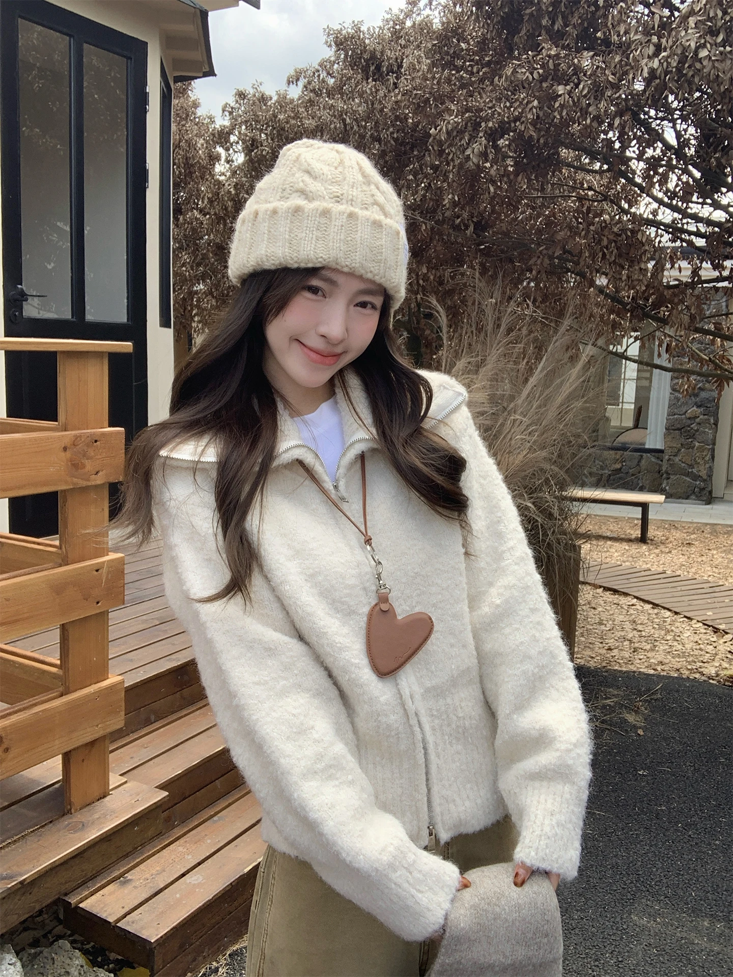 Morning Bloom Thiened Double Zipper Knitted Cardigan Sweater Women's Autumn Winter Warm Soft Top Zipper Decorated Commute S...
Morning Bloom Thiened Double Zipper Knitted Cardigan Sweater Women's Autumn Winter Warm Soft Top Zipper Decorated Commute S...