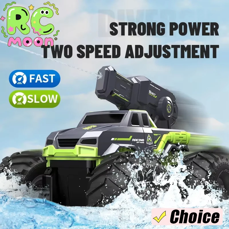 Remote Control Amphibious Water Cannon Truck Self Absorbing Water Stunt Car 2.4G Electric Water Car Toy For Kid's Birthday Gifts 
Remote Control Amphibious Water Cannon Truck Self Absorbing Water Stunt Car 2.4G Electric Water Car Toy For Kid's Birthday Gifts