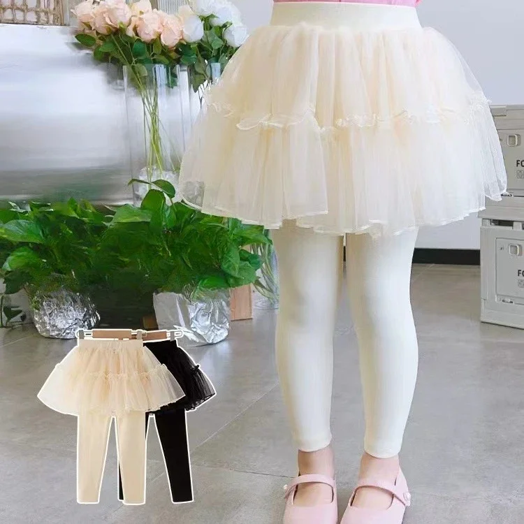 Kids Leggings Two Fake Culottes for Kids Mesh Girls' Trouser Skirts Baby Girl Clothes Leggings for Girls 2 To 7 Years
Kids Leggings Two Fake Culottes for Kids Mesh Girls' Trouser Skirts Baby Girl Clothes Leggings for Girls 2 To 7 Years