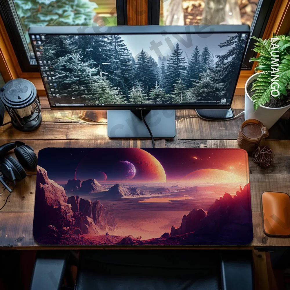 Коврик для мыши Crimson Dusk on an Alien World, большая настройка, игровые аксессуары, геймерский шкаф, компьютерный стол, механическая клавиатура, офис
Коврик для мыши Crimson Dusk on an Alien World, большая настройка, игровые аксессуары, геймерский шкаф, компьютерный стол, механическая клавиатура, офис