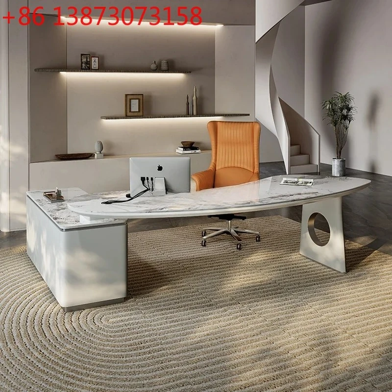 Slate simple home study writing office computer desk integrated
Slate simple home study writing office computer desk integrated