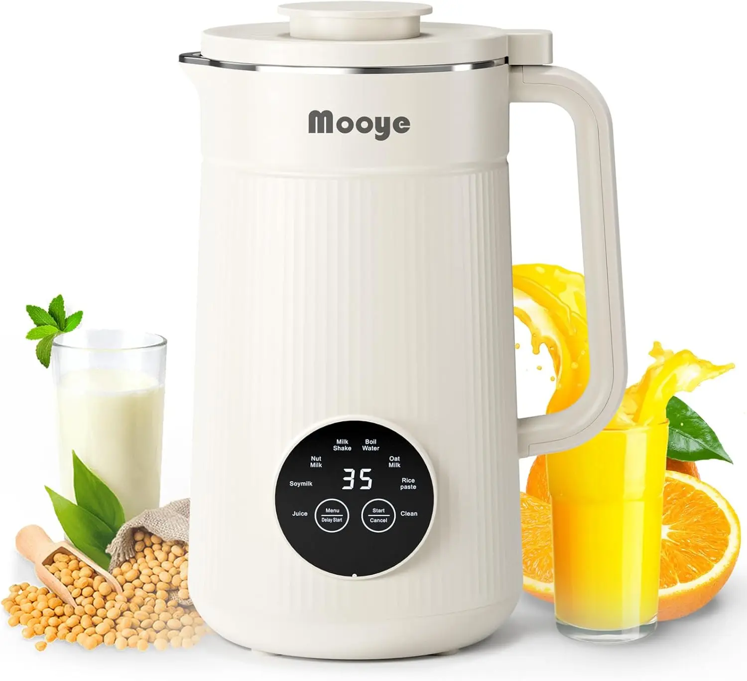 Automatic Nut Milk Maker Machine, 8 in 1 Soy Milk Maker, 35 oz Almond Machine Maker, 12-Hour Delay, Keep Warm, Non Dairy
Automatic Nut Milk Maker Machine, 8 in 1 Soy Milk Maker, 35 oz Almond Machine Maker, 12-Hour Delay, Keep Warm, Non Dairy