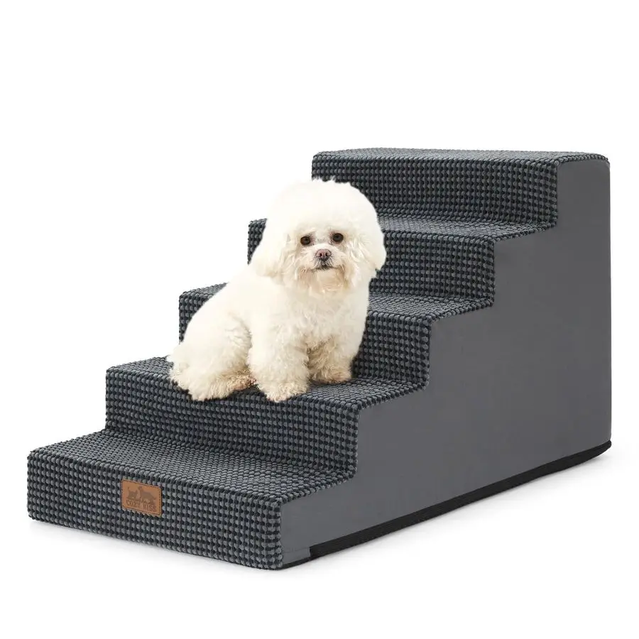 Stairs for Small Dogs 17.7 H, 5Step Gentle Incline Pet Step for Couch and Beds, NonSlip Dog Ramp for Puppy Doggie Senior Cats,
Stairs for Small Dogs 17.7 H, 5Step Gentle Incline Pet Step for Couch and Beds, NonSlip Dog Ramp for Puppy Doggie Senior Cats,