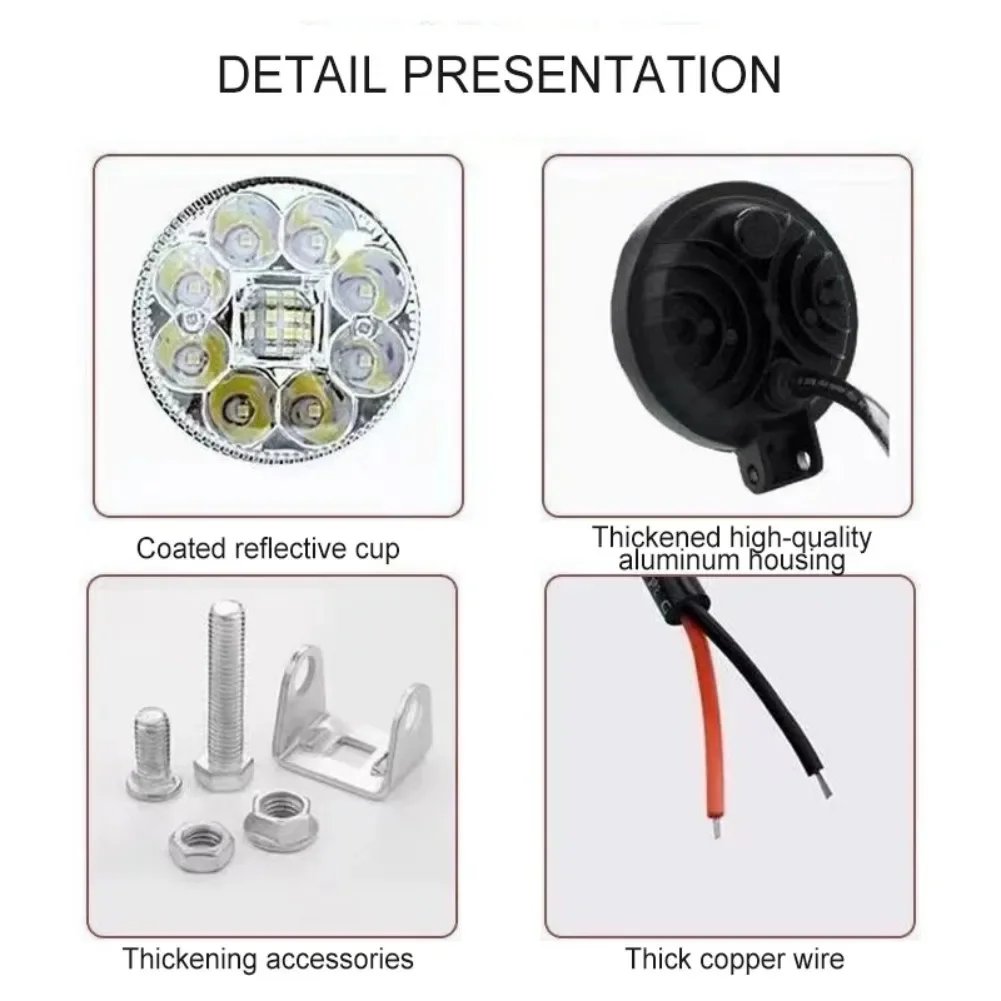 Compact Design Motorcycle Led Lights Black Transparent LED Motorcycle Spotlights Compact Size Focused Beam Pattern
Compact Design Motorcycle Led Lights Black Transparent LED Motorcycle Spotlights Compact Size Focused Beam Pattern