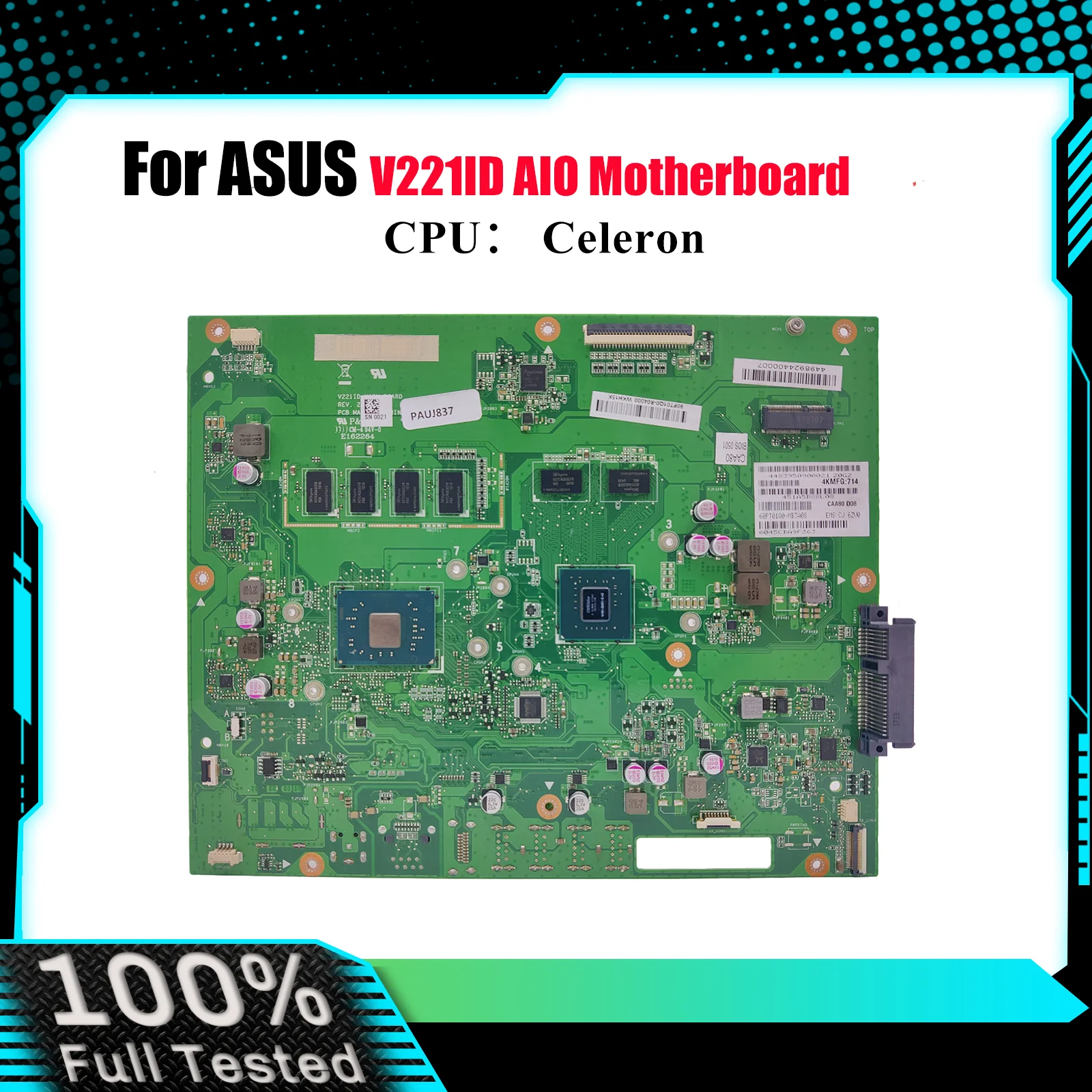 Материнская плата V221ID для ASUS Vivo AiO V221IC V221I V221ID, материнская плата с процессором Celeron, 100% тестирование, ОК, быстрая доставка, высокое качество
Материнская плата V221ID для ASUS Vivo AiO V221IC V221I V221ID, материнская плата с процессором Celeron, 100% тестирование, ОК, быстрая доставка, высокое качество