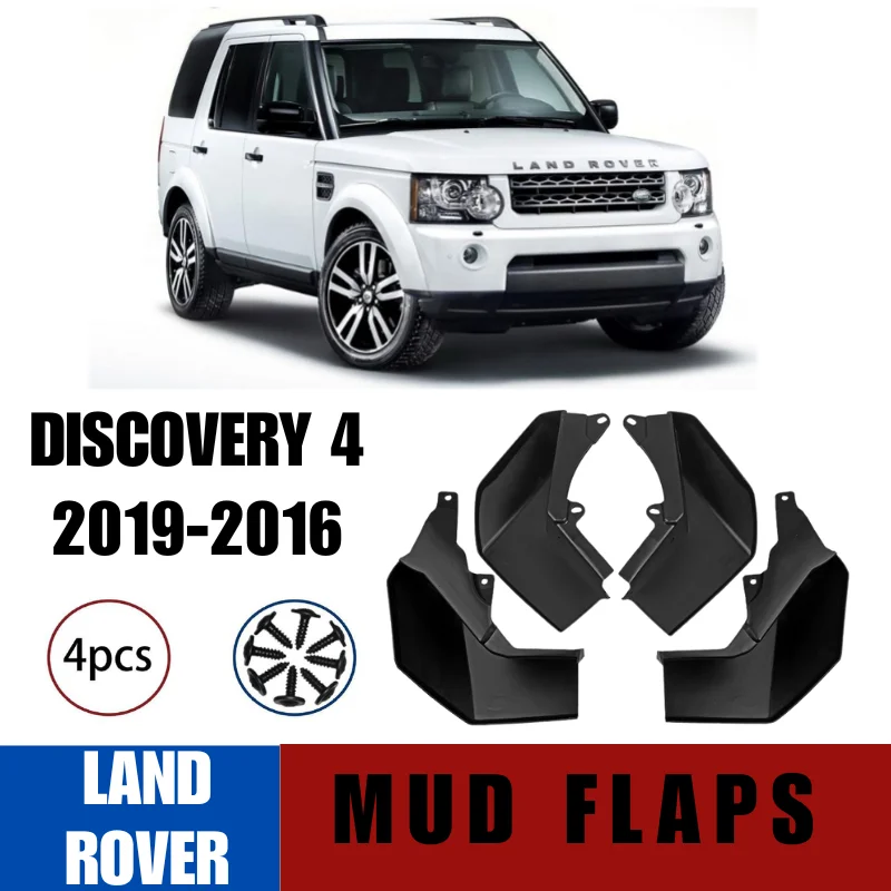 4 шт. брызговики для Land Rover Discovery 4 2009-2016, передние и задние брызговики, брызговики, автомобильные аксессуары
4 шт. брызговики для Land Rover Discovery 4 2009-2016, передние и задние брызговики, брызговики, автомобильные аксессуары
