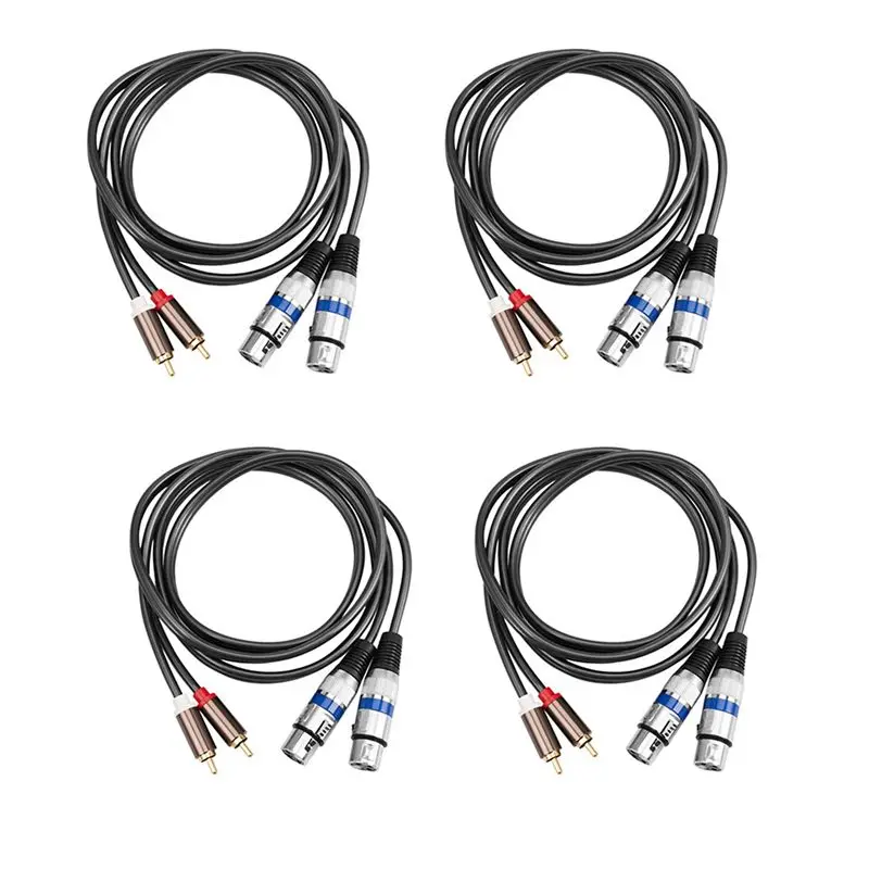 *ABDH 4X Hi-Fi аудиокабель 2 Rca Male to Xlr 3-контактный женский усилитель микшерной консоли Dual Xlr to Dual Rca Shileded Cable 1,5 м
*ABDH 4X Hi-Fi аудиокабель 2 Rca Male to Xlr 3-контактный женский усилитель микшерной консоли Dual Xlr to Dual Rca Shileded Cable 1,5 м