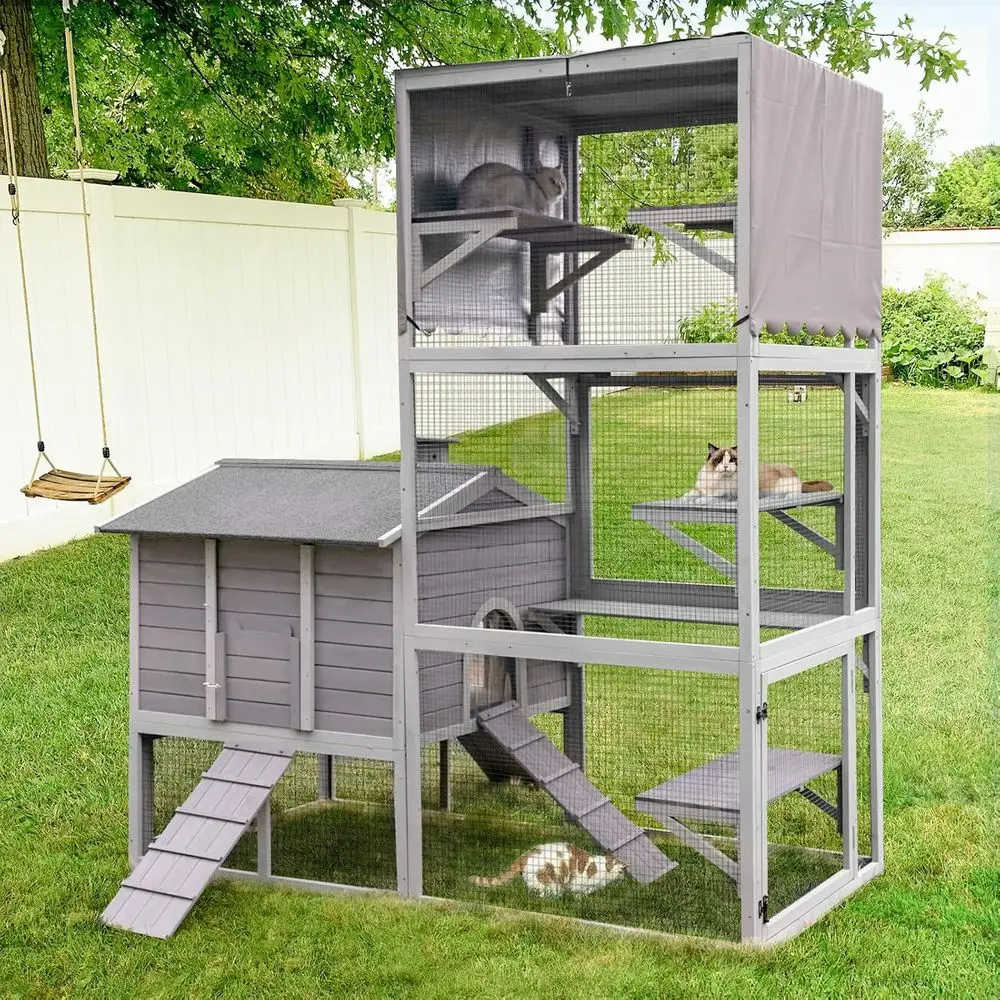Large Outdoor Cat Enclosure: Versatile Cat House for Feline Adventures
Large Outdoor Cat Enclosure: Versatile Cat House for Feline Adventures