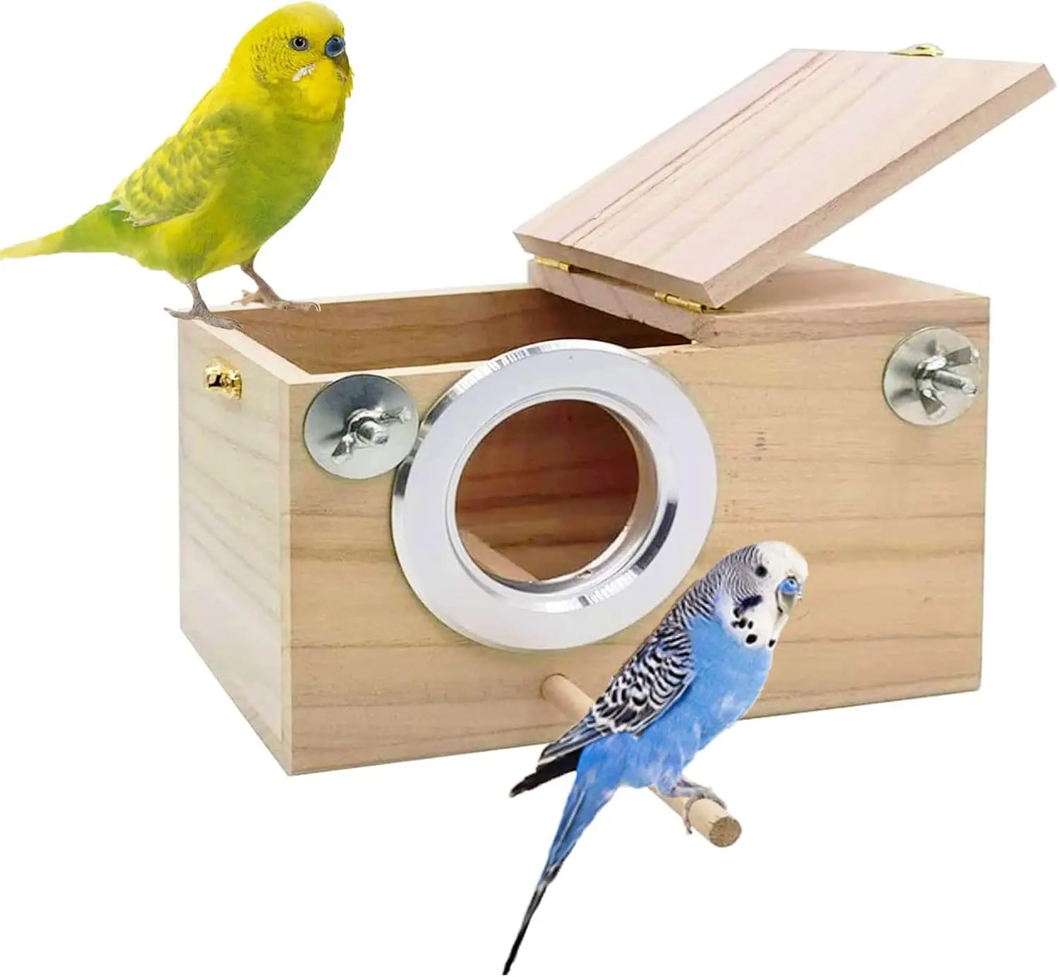 Parakeet Nest Box Budgie Nesting House Cockatiel Breeding Parrots Mating Box for Lovebirds Small and Medium-Sized Birds
Parakeet Nest Box Budgie Nesting House Cockatiel Breeding Parrots Mating Box for Lovebirds Small and Medium-Sized Birds