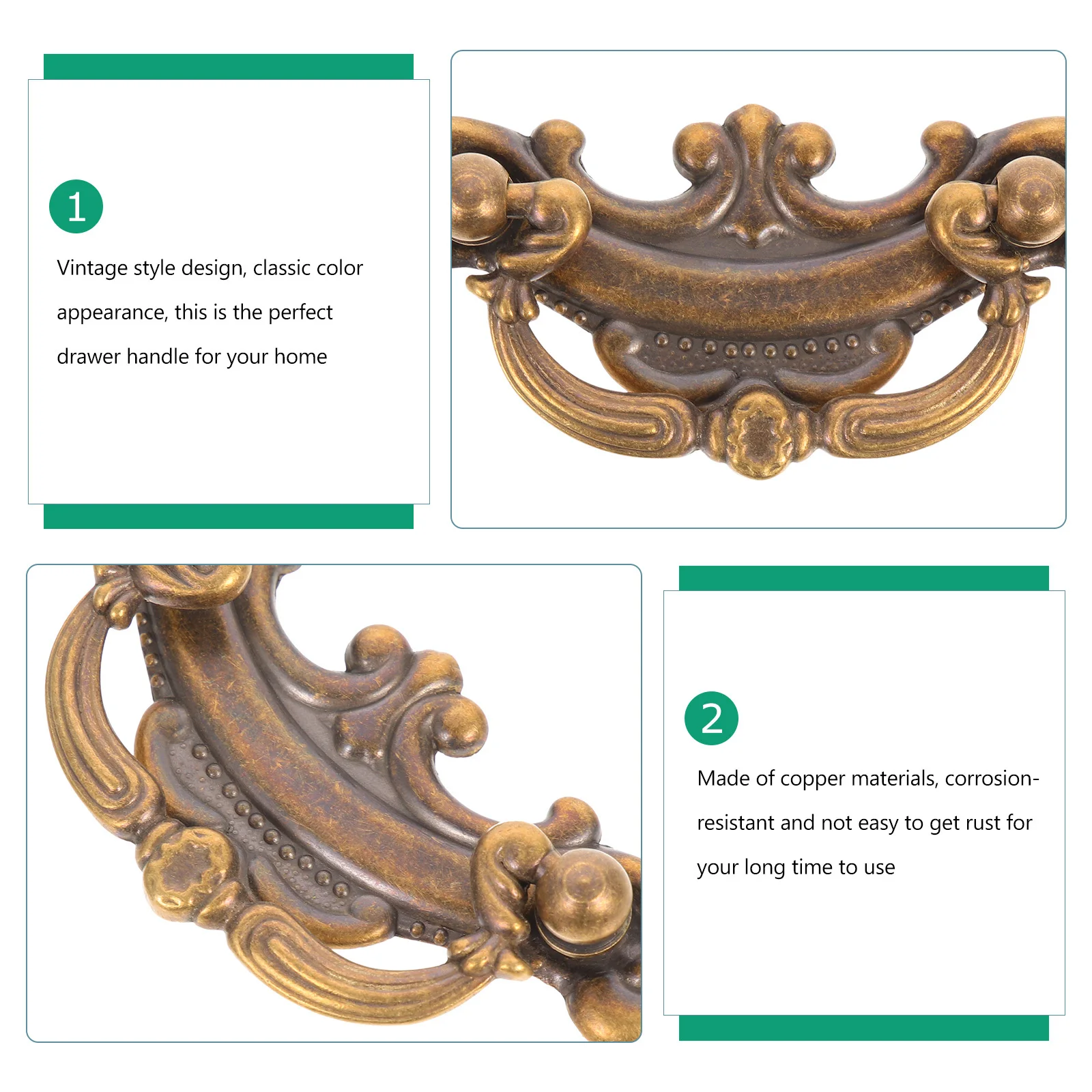 Drawer Handle Retro Cabinet Knob Copper Closet Pulls Cupboard Handle Home Doorknob
Drawer Handle Retro Cabinet Knob Copper Closet Pulls Cupboard Handle Home Doorknob