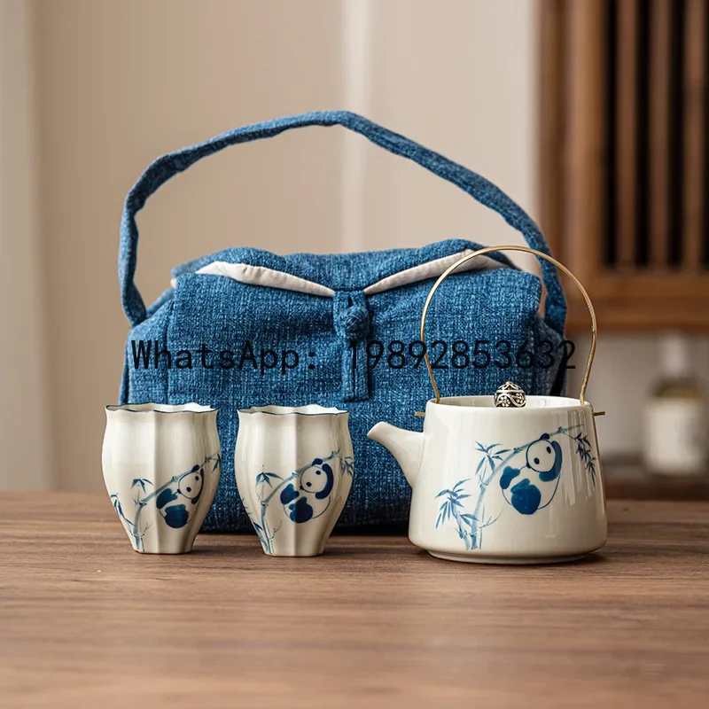 i5.11 Panda Beam Pot Ceramic Copper Alloy Handle Anti-scalding Teapot Household Kung Fu Tea Set
i5.11 Panda Beam Pot Ceramic Copper Alloy Handle Anti-scalding Teapot Household Kung Fu Tea Set