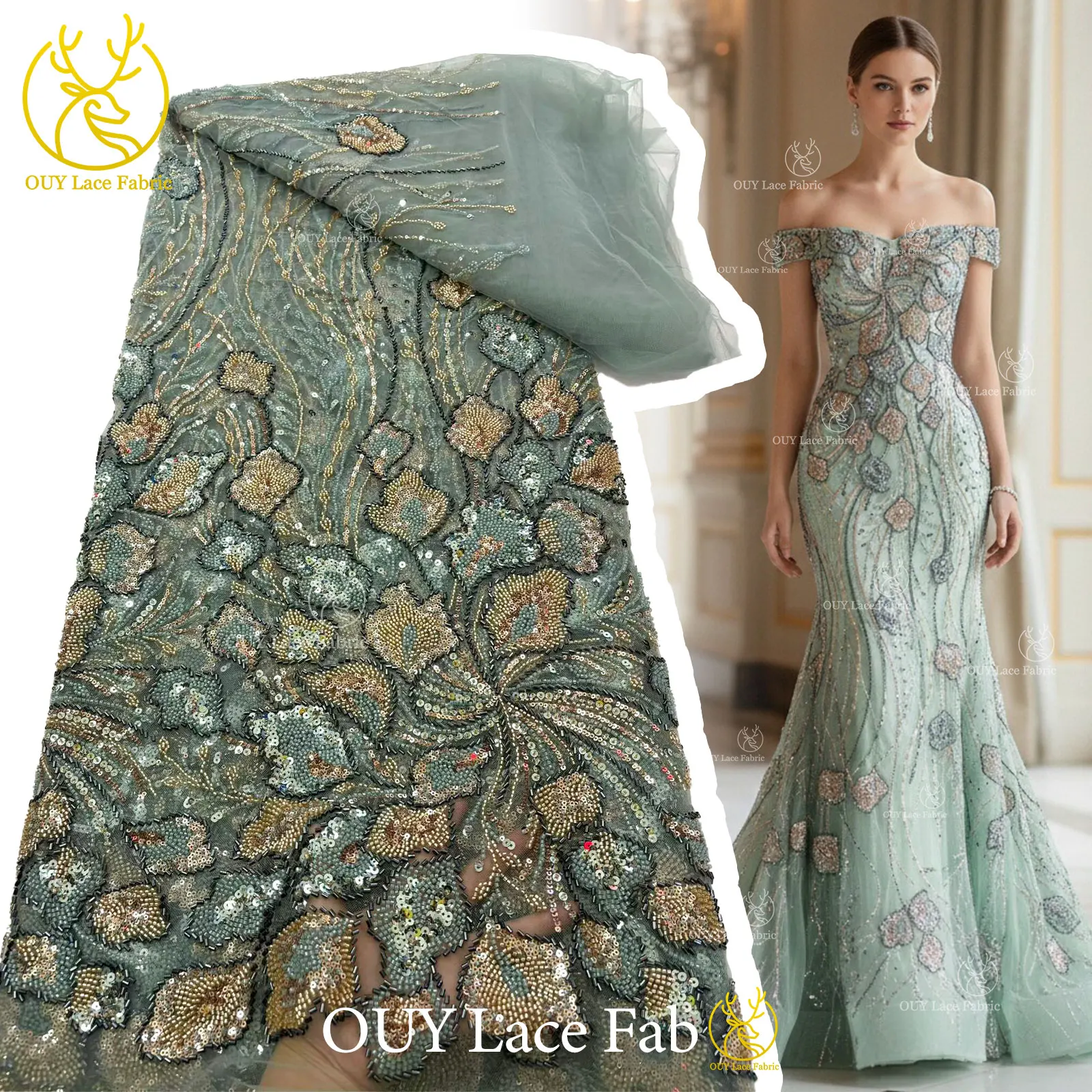Wholesale Nigerian Groom Beaded Lace Fabric 2026 Luxury French African Sequins Tulle Mesh Lace For Wedding Party Dress Sewing
Wholesale Nigerian Groom Beaded Lace Fabric 2026 Luxury French African Sequins Tulle Mesh Lace For Wedding Party Dress Sewing