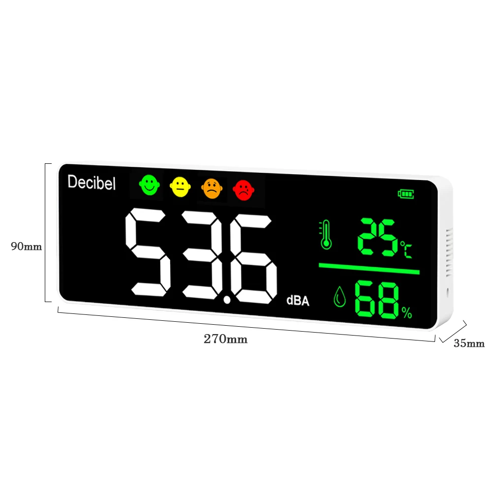 Wall Mounted Decibel Meter Supports Data Recording and Can Be Used to Check Data in Workshops/campuses/communities at Any Time
Wall Mounted Decibel Meter Supports Data Recording and Can Be Used to Check Data in Workshops/campuses/communities at Any Time