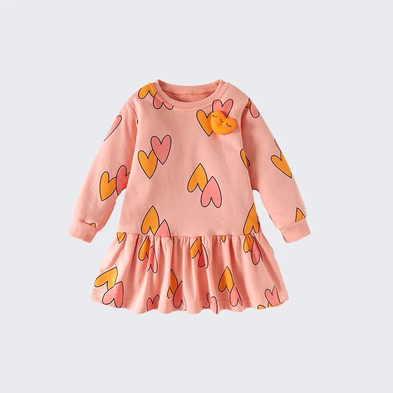 Girls' Sweatshirt Dress Autumn New Style for Young and Middle-aged Children Round Neck Long Sleeve Princess Dress 
Girls' Sweatshirt Dress Autumn New Style for Young and Middle-aged Children Round Neck Long Sleeve Princess Dress