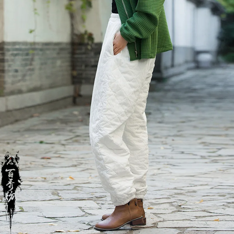 Winter Cotton and Linen Women's New Heavy Industry Plaid Stone Washed Padded Thickened Warm Loose Jogger Pants
Winter Cotton and Linen Women's New Heavy Industry Plaid Stone Washed Padded Thickened Warm Loose Jogger Pants
