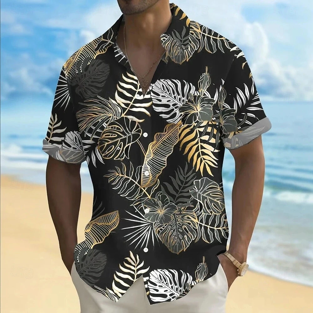 Summer Men's Shirt Casual Short Sleeve Palm Trees Print Outdoor Hawaii Shirt Male Oversize Clothing Beach Trip Loose Shirts
Summer Men's Shirt Casual Short Sleeve Palm Trees Print Outdoor Hawaii Shirt Male Oversize Clothing Beach Trip Loose Shirts