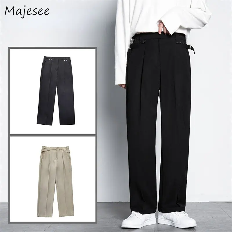 Casual Pants Men Business Formal Clothing Bottoms Fashion Leisure Trouser Office Elastic Waist Pocket Loose Harajuku Male Korean
Casual Pants Men Business Formal Clothing Bottoms Fashion Leisure Trouser Office Elastic Waist Pocket Loose Harajuku Male Korean