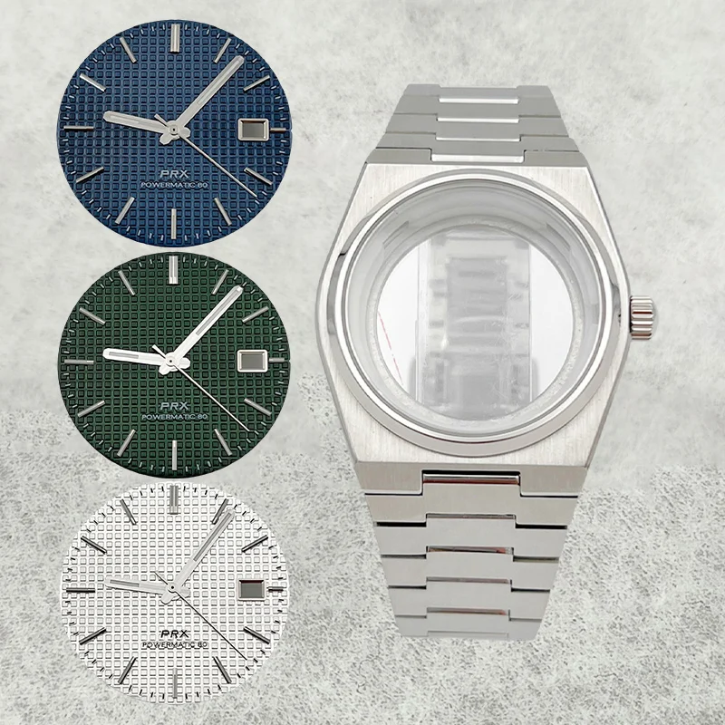 Mod 40mm PRX Super Player Watch Cases Sapphire Glass Case Fit NH35 NH36 NH38 4R35 7S Movement With Hands Dial Watch Repair Parts 
Mod 40mm PRX Super Player Watch Cases Sapphire Glass Case Fit NH35 NH36 NH38 4R35 7S Movement With Hands Dial Watch Repair Parts