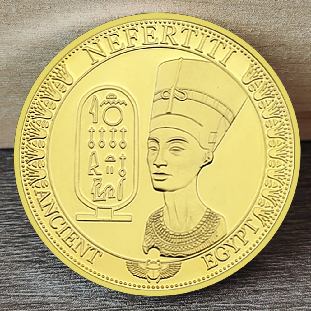 Queen Nefertiti of ancient Egypt pyramid Commemorative Coin Lucky Challenge Coin Collectibles Holiday Birthday Gift
Queen Nefertiti of ancient Egypt pyramid Commemorative Coin Lucky Challenge Coin Collectibles Holiday Birthday Gift