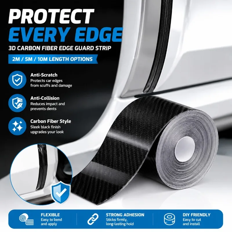 Glossy Black Decorative Trim Automotive Styling Bumper Side Skirt Adhesive Tape Door Sill Trunk Edge Protective Film
Glossy Black Decorative Trim Automotive Styling Bumper Side Skirt Adhesive Tape Door Sill Trunk Edge Protective Film