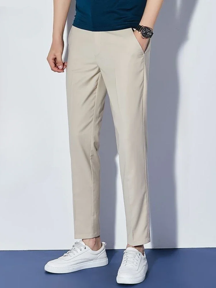Plus Big Size Social Tailoring Khaki Trousers for Men Slim Fit Business Man Suits Pants Tressed Luxury Fashion Spandex Slacks Up
Plus Big Size Social Tailoring Khaki Trousers for Men Slim Fit Business Man Suits Pants Tressed Luxury Fashion Spandex Slacks Up