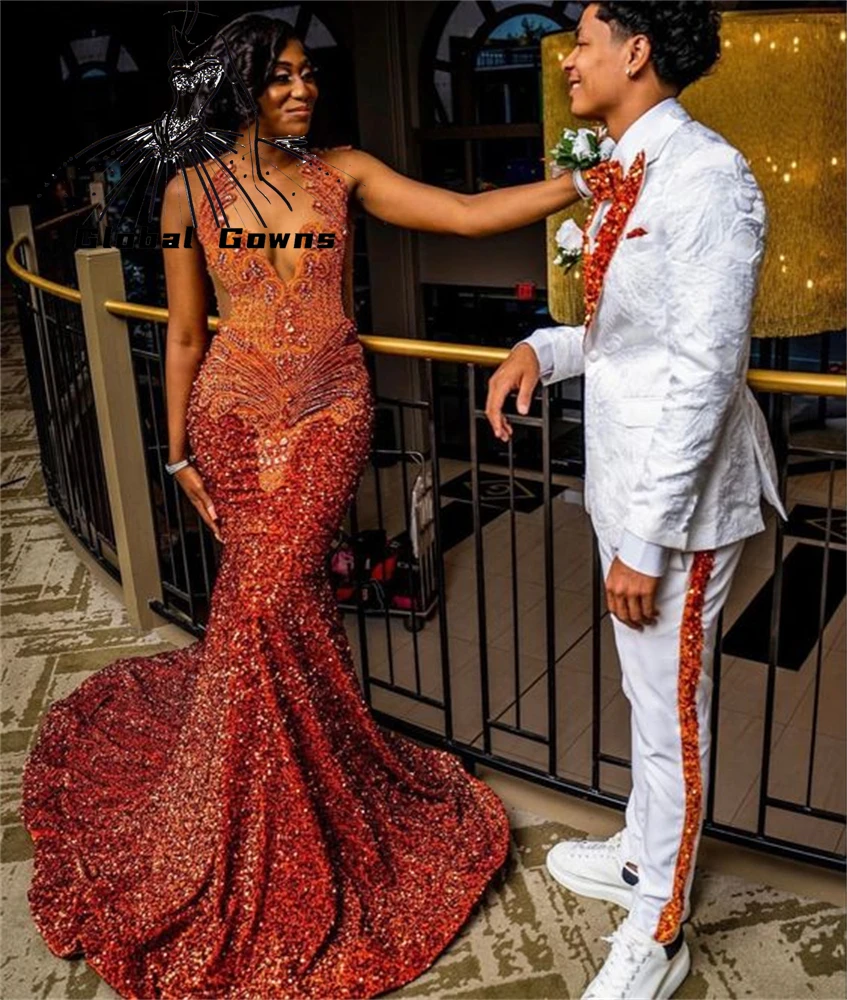 Orange O Neck Long Prom Dress For Black Girl 2024 Sequin Birthday Party Dresses Bead Crystal Evening Gown Robe De Bal Customized
Orange O Neck Long Prom Dress For Black Girl 2024 Sequin Birthday Party Dresses Bead Crystal Evening Gown Robe De Bal Customized