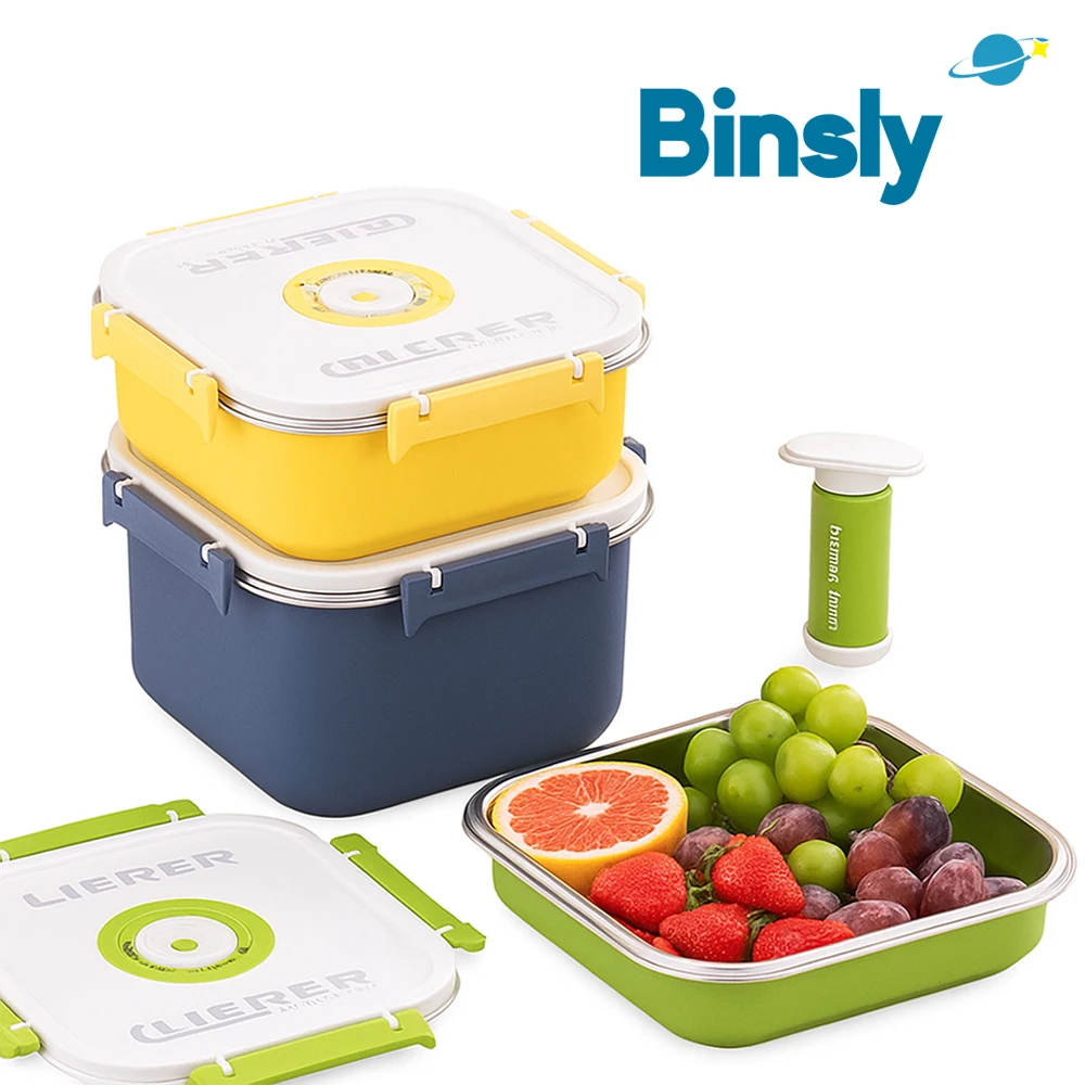 Large Capacity Food Storage Container 3pcs Set Stainless Steel Vacuum Storage Box Leak-Proof Fresh-Keeping for Outdoor Picnics
Large Capacity Food Storage Container 3pcs Set Stainless Steel Vacuum Storage Box Leak-Proof Fresh-Keeping for Outdoor Picnics