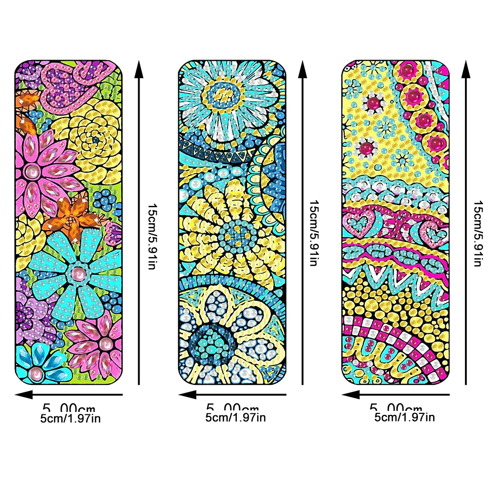 3Pcs Butterfly DIY Diamond Art Bookmark Mandala Bookmark Gift for Book Lovers
3Pcs Butterfly DIY Diamond Art Bookmark Mandala Bookmark Gift for Book Lovers