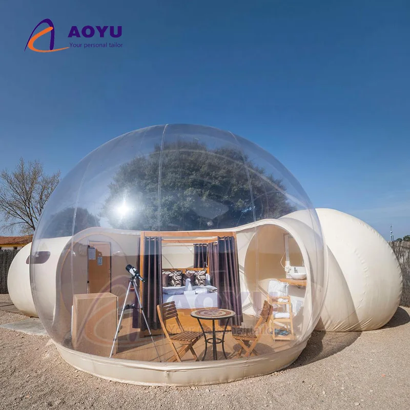 AOYU Advertising Transparent Pvc Camping Outdoor Glamping Resort Tents Luxury Hotel Inflatable Bubble Star House
AOYU Advertising Transparent Pvc Camping Outdoor Glamping Resort Tents Luxury Hotel Inflatable Bubble Star House