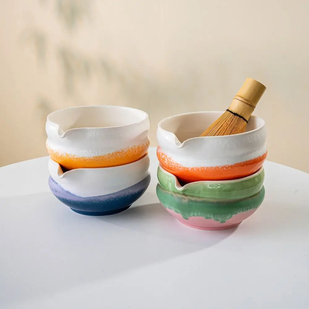 New Ceramic Matcha Bowl Reusable with Pouring Spout Matcha Whisk Holder Multicolored Japanese Tea Set Tea Lovers
New Ceramic Matcha Bowl Reusable with Pouring Spout Matcha Whisk Holder Multicolored Japanese Tea Set Tea Lovers