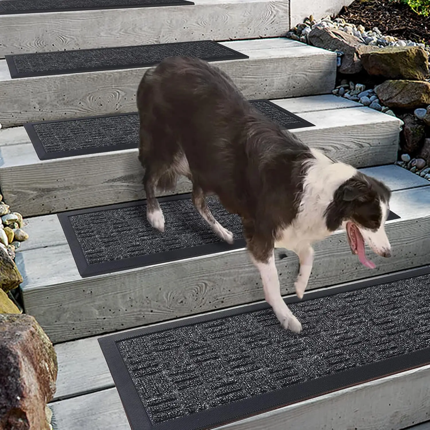 Non Slip Stair Treads 8.5x30 inch for Wooden Steps, Outdoor Indoor Stair Runner Rug with Heat Insulation, Heavy Duty Rubber Backing for Elderly Dogs Kids
Non Slip Stair Treads 8.5x30 inch for Wooden Steps, Outdoor Indoor Stair Runner Rug with Heat Insulation, Heavy Duty Rubber Backing for Elderly Dogs Kids
