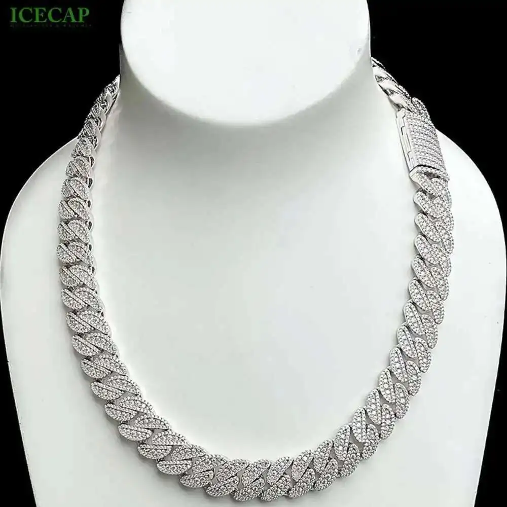 Luxury Moissanite Diamond 14mm Cuban Iced Out Hip Hop Jewelry for Rappers Personalised Cuban Link Chain
Luxury Moissanite Diamond 14mm Cuban Iced Out Hip Hop Jewelry for Rappers Personalised Cuban Link Chain