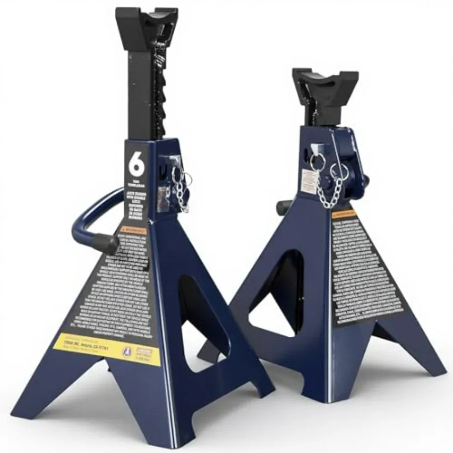 Jack Stands 6 Ton with Double Locking 14.2-23.8 inch Adjustable Hght for Lifting Cars SUV Van 12000 lb Ccity 1 Pair
Jack Stands 6 Ton with Double Locking 14.2-23.8 inch Adjustable Hght for Lifting Cars SUV Van 12000 lb Ccity 1 Pair