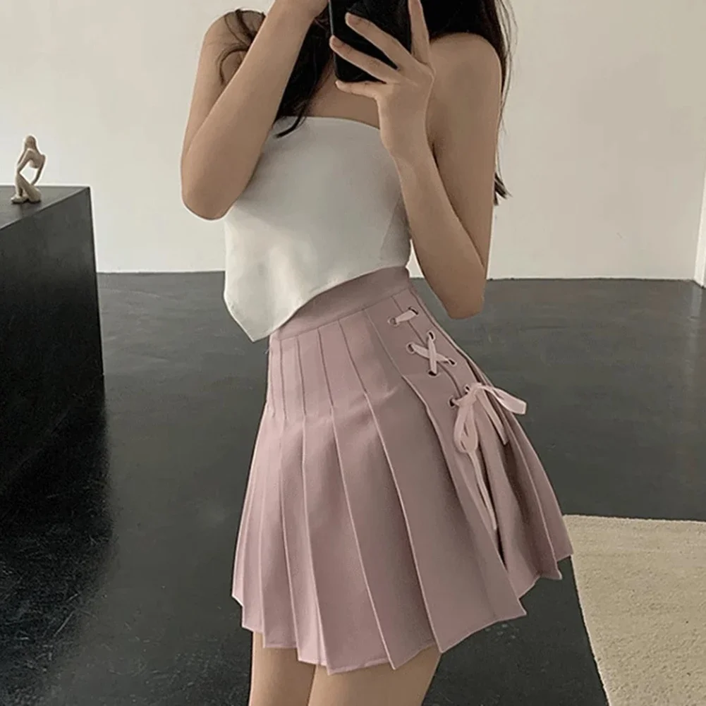 Для отпуска для дома Белая плиссированная юбка Kawaii Модная отпускная юбка Юбка с высокой талией Однотонный дизайн
Для отпуска для дома Белая плиссированная юбка Kawaii Модная отпускная юбка Юбка с высокой талией Однотонный дизайн