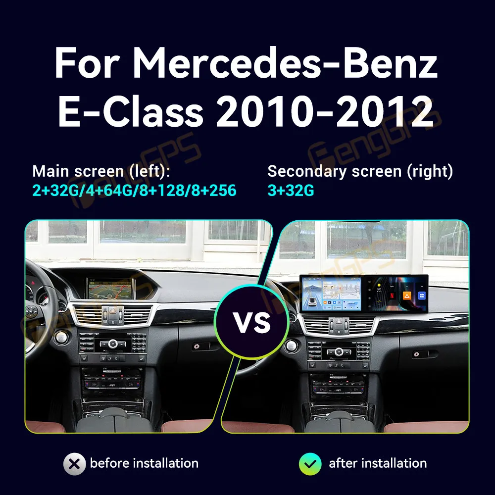 Автомобильный радиоприемник Android 14 с двумя экранами для Mercedes-Benz E-Class 2010-2012, GPS-навигация, мультимедийный DVD-плеер, авто стерео Carplay BT
Автомобильный радиоприемник Android 14 с двумя экранами для Mercedes-Benz E-Class 2010-2012, GPS-навигация, мультимедийный DVD-плеер, авто стерео Carplay BT