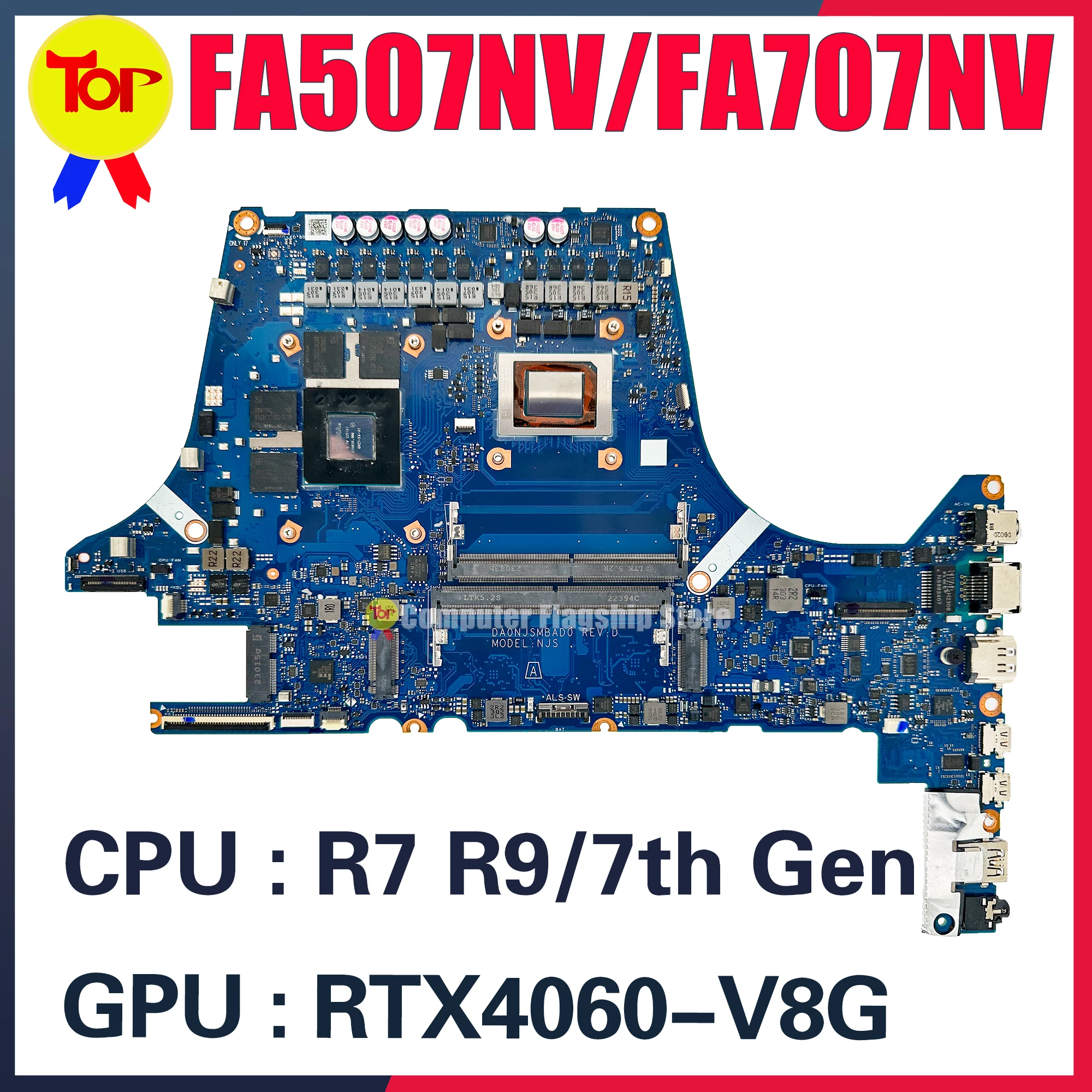 FA507NV FA507NU Mainboard FA707NV FA707NU FA507NVR FA507NUR FA707NVR FA707NUR TUF507N TUF707N FX507N FX707N Laptop Motherboard
FA507NV FA507NU Mainboard FA707NV FA707NU FA507NVR FA507NUR FA707NVR FA707NUR TUF507N TUF707N FX507N FX707N Laptop Motherboard