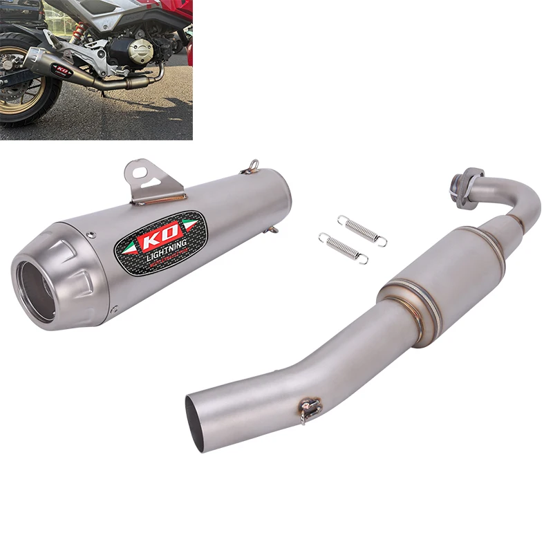 For Honda GROM125 125SF MSX125 SF 2013-2020 Motorcycle Full Exhaust System Header Link Pipe Muffler Slip On 304 Stainless Steel
For Honda GROM125 125SF MSX125 SF 2013-2020 Motorcycle Full Exhaust System Header Link Pipe Muffler Slip On 304 Stainless Steel