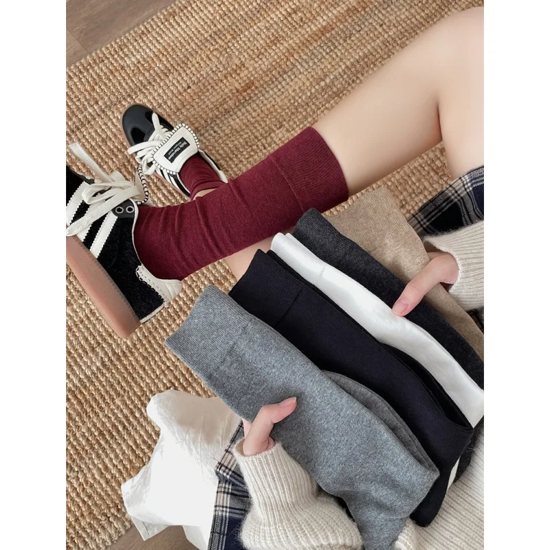 Calf Socks For Women Long Knee High Socks Cotton Solid Color Warm Stockings Fashion Girls JK Skinny Boots Sock Stacked Soft 1Pr
Calf Socks For Women Long Knee High Socks Cotton Solid Color Warm Stockings Fashion Girls JK Skinny Boots Sock Stacked Soft 1Pr