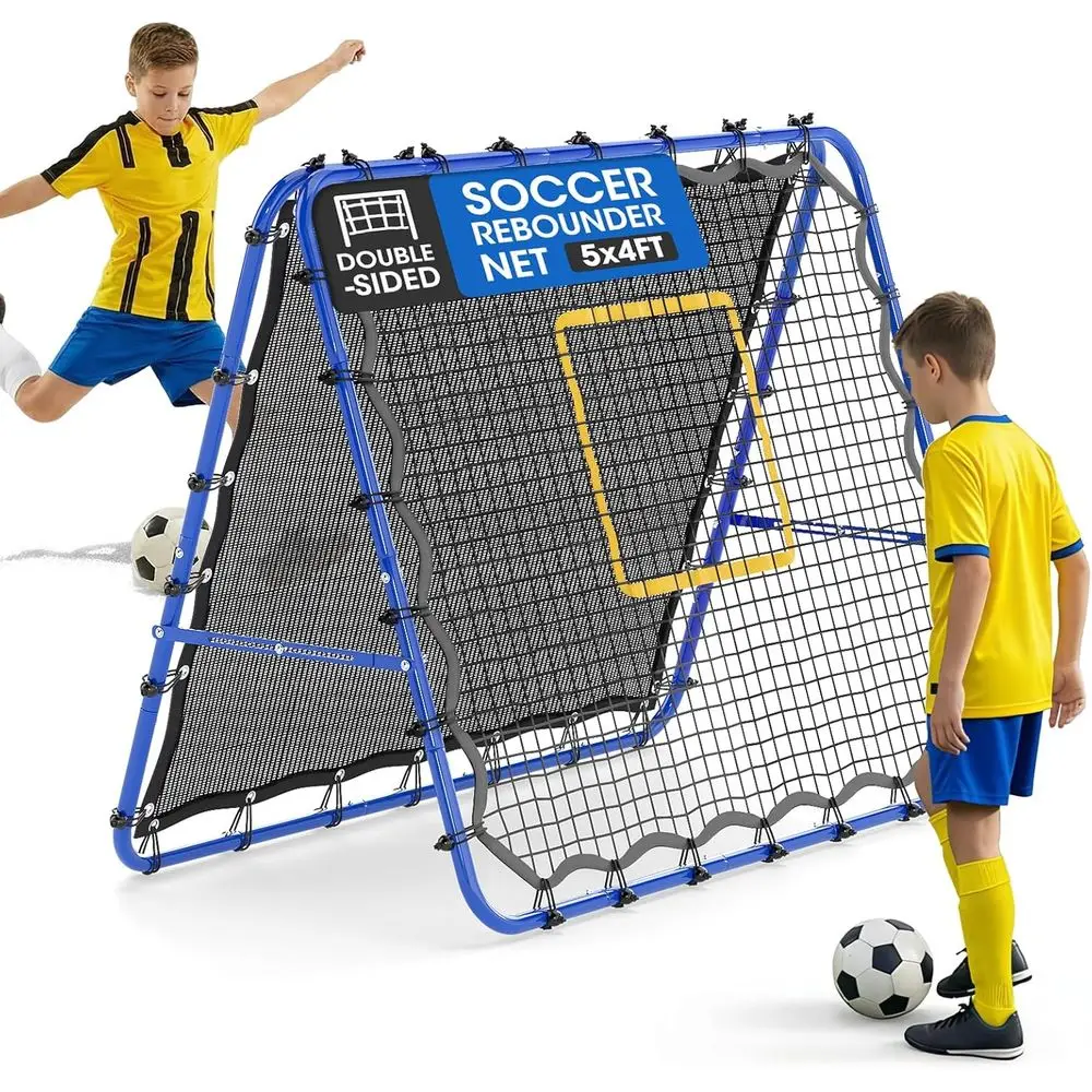 Two-Sided Soccer Rebounder Net for Ball Control, Passing, and Shooting Training - Portable Equipment for Volleyball Practice, Su
Two-Sided Soccer Rebounder Net for Ball Control, Passing, and Shooting Training - Portable Equipment for Volleyball Practice, Su