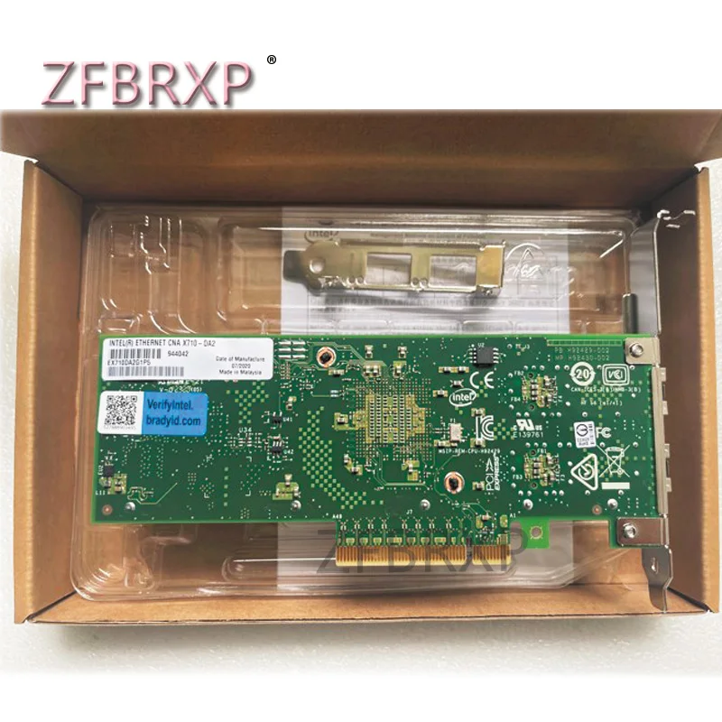 Brand new x710-DA2 10G dual-port 10G network adapter EX710DA2G1P5 MM# 944042
Brand new x710-DA2 10G dual-port 10G network adapter EX710DA2G1P5 MM# 944042