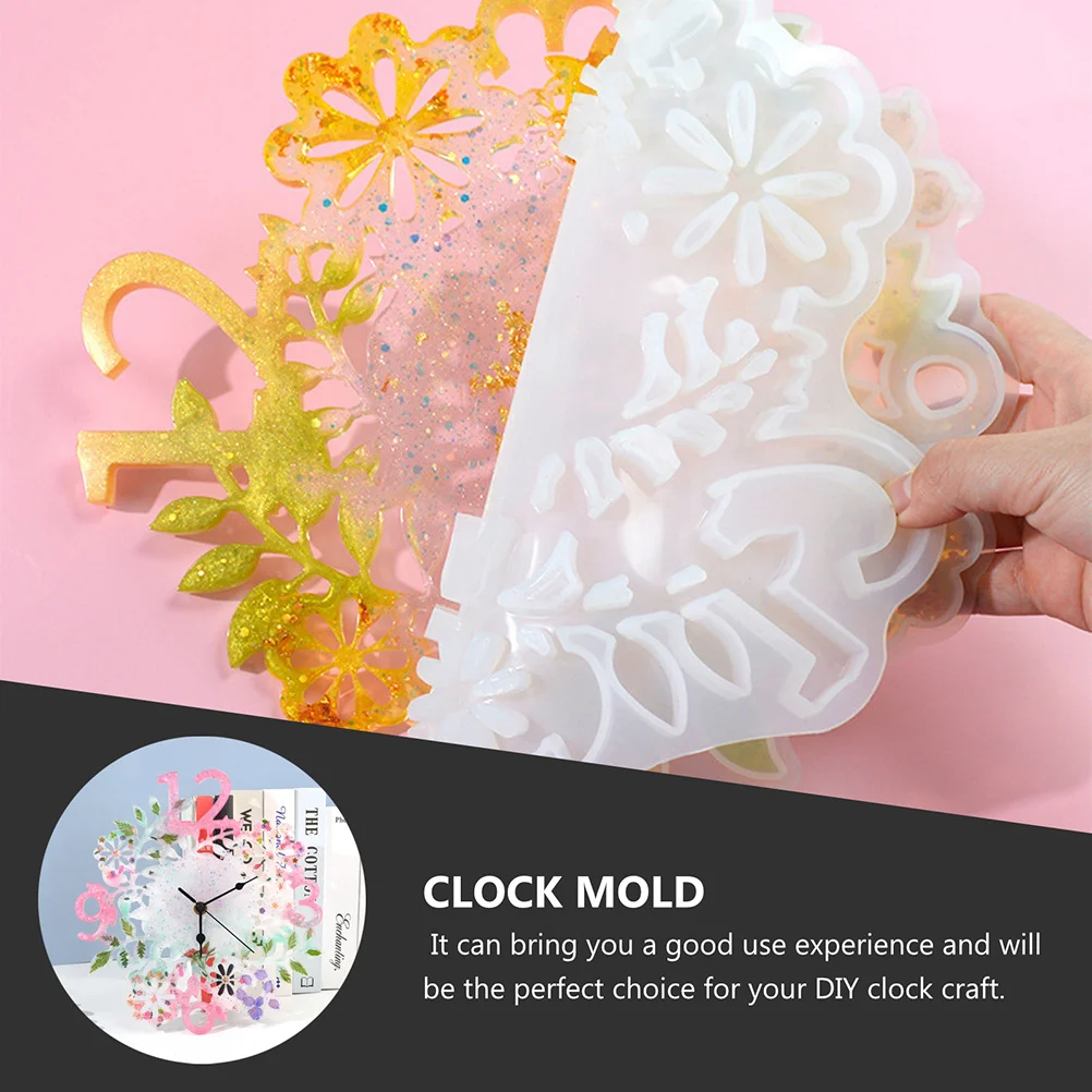Reusable Floral Clock Mold for DIY Resin Crafts Strong Wear Resistant Silicone Material Perfect for Handmade Decor Gifts
Reusable Floral Clock Mold for DIY Resin Crafts Strong Wear Resistant Silicone Material Perfect for Handmade Decor Gifts