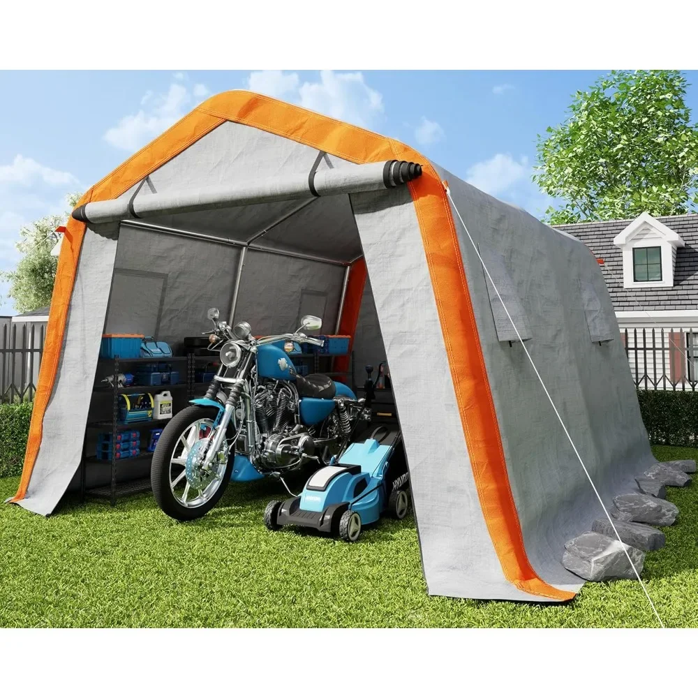 Heavy Duty Portable Shed Storage Shelter, Outdoor Storage Shed with 4 Waterproof Windows & Roll-up Zipper Door
Heavy Duty Portable Shed Storage Shelter, Outdoor Storage Shed with 4 Waterproof Windows & Roll-up Zipper Door