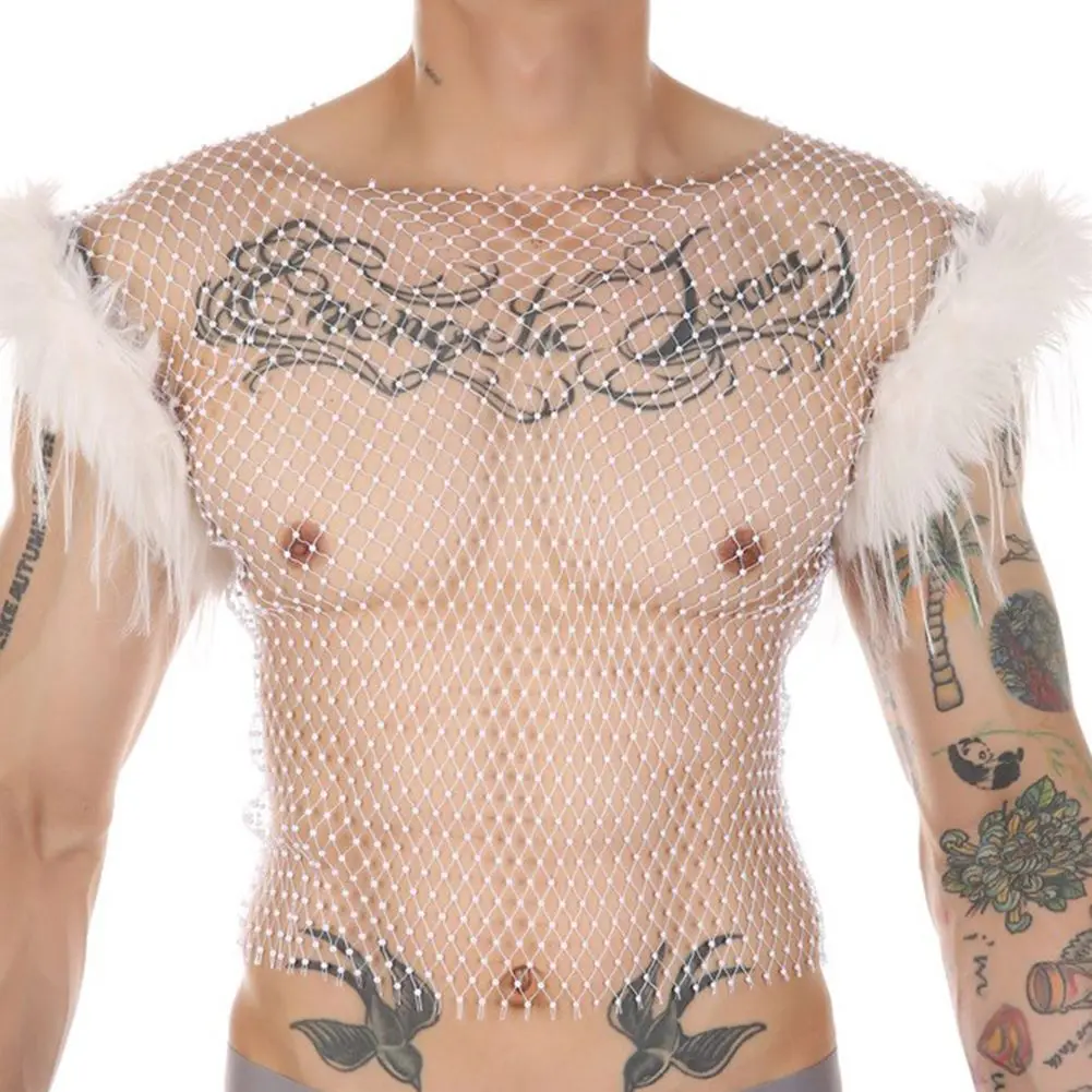 Men Fish Net Mesh Feather Sleeveless Vest Gym Training Tank Top Sport Clothing Underwear Hollow Vest See Through T Shirt Singlet
Men Fish Net Mesh Feather Sleeveless Vest Gym Training Tank Top Sport Clothing Underwear Hollow Vest See Through T Shirt Singlet
