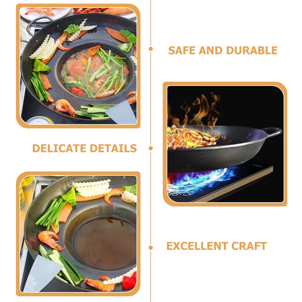 Stainless Steel Frying Nonstick Heat Resistant Flat Iron Pan Kitchen Cookware for Pancakes Omelets Steaks Desserts Home Outdoor
Stainless Steel Frying Nonstick Heat Resistant Flat Iron Pan Kitchen Cookware for Pancakes Omelets Steaks Desserts Home Outdoor