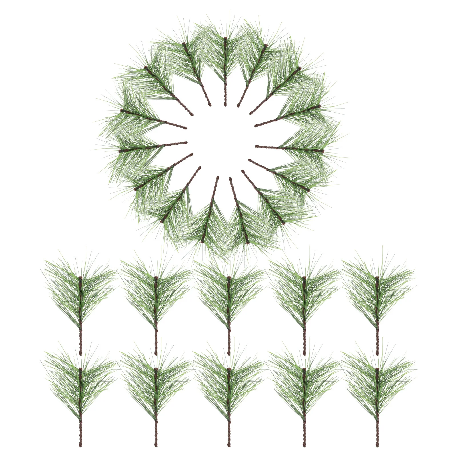 60pcs Realistic Artificial Pine Needles Lightweight Faux Pine Branches For Christmas Wreaths Garland Diy Crafts Holiday Decor
60pcs Realistic Artificial Pine Needles Lightweight Faux Pine Branches For Christmas Wreaths Garland Diy Crafts Holiday Decor